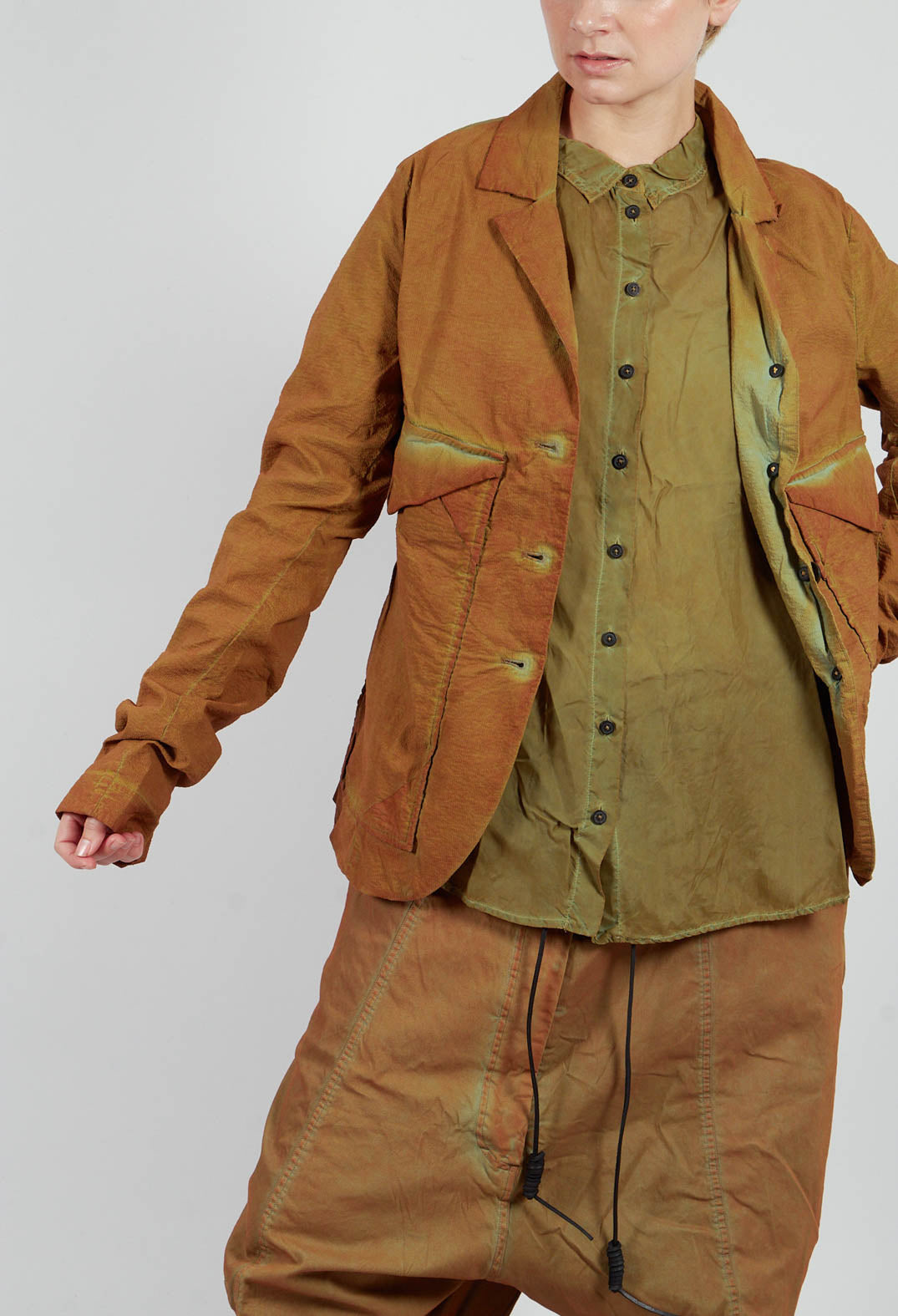 Jacket with Large Patch Pockets in Lagoon Cloud - 2241103