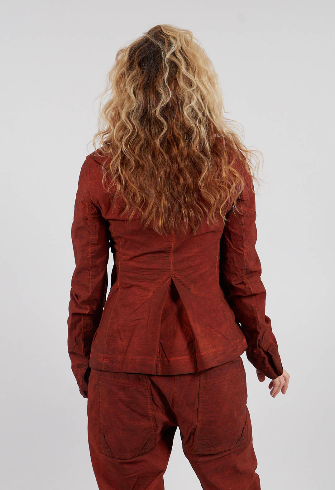 Jacket with Large Patch Pockets in Crab Cloud  - 2241103