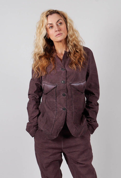 Jacket with Large Patch Pockets in Flamingo Cloud - 2241103