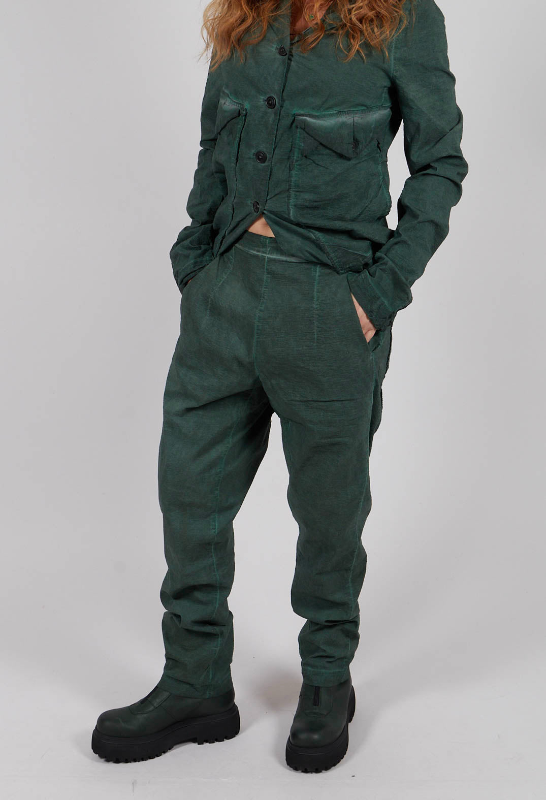 Skinny Leg Trousers in Pine Cloud - 2240104