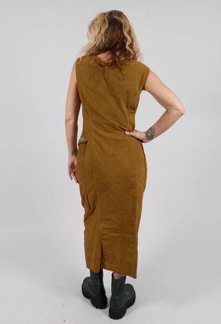 Slim Fit Dress with Large Pockets in Lagoon Cloud - 2240906