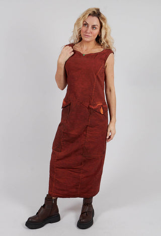 Slim Fit Dress with Large Pockets in Crab Cloud - 2240906