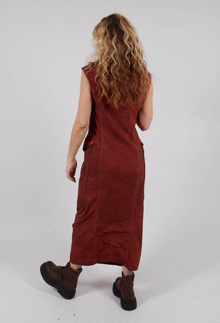 Slim Fit Dress with Large Pockets in Crab Cloud - 2240906