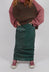 Pencil Skirt with Large Pockets in Pine Cloud - 2240308