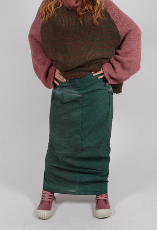 Pencil Skirt with Large Pockets in Pine Cloud - 2240308