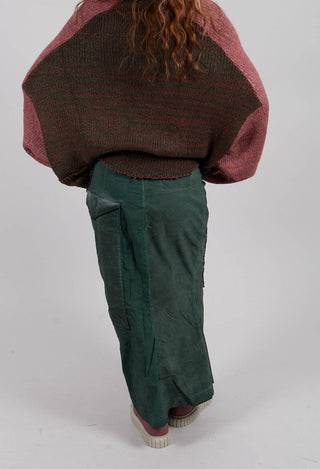 Pencil Skirt with Large Pockets in Pine Cloud - 2240308