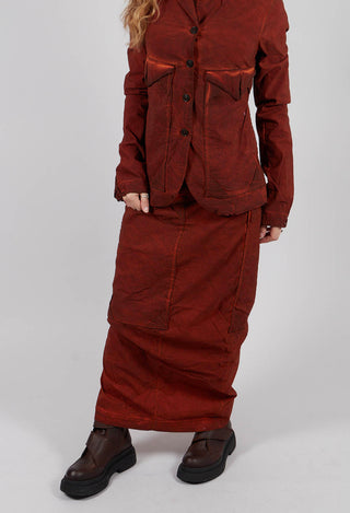 Pencil Skirt with Large Pockets in Crab Cloud - 2240308