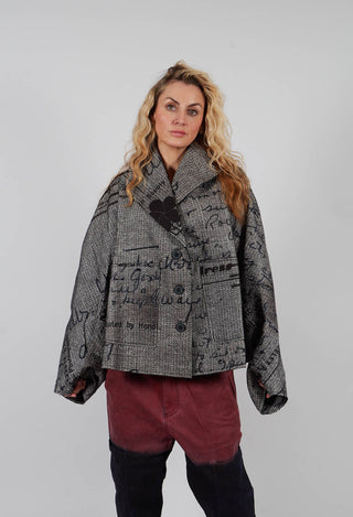 Short Jacket in Backside Print - 2281104