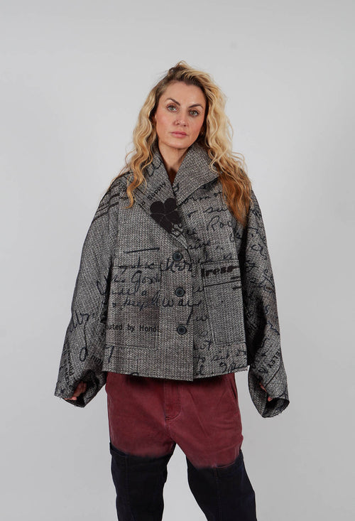 Short Jacket in Backside Print - 2281104