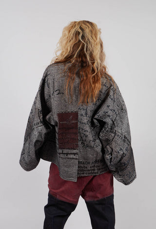 Short Jacket in Backside Print - 2281104