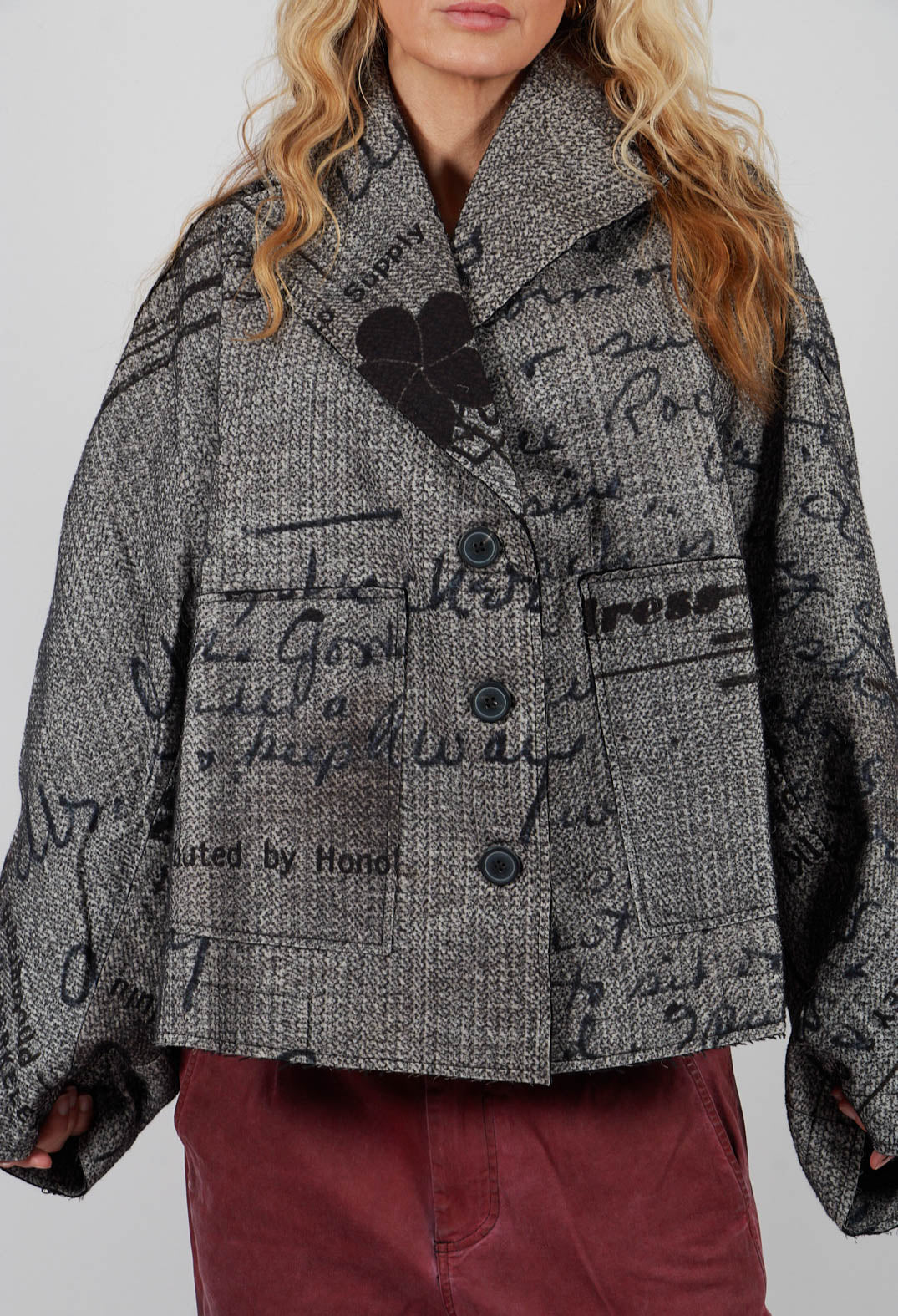 Short Jacket in Backside Print - 2281104