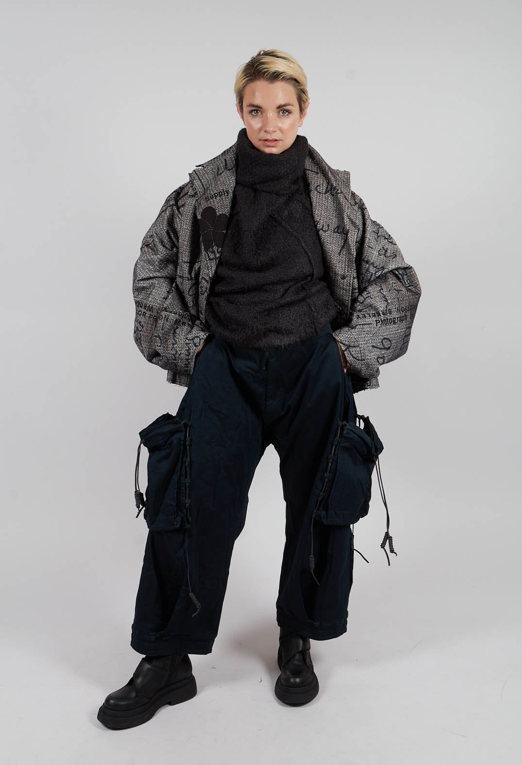 Roll Neck Jumper in Black - 1650703