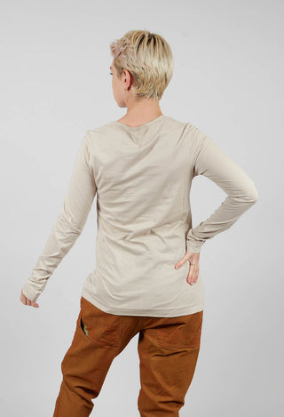 Long Sleeve T-Shirt in Waikiki Black Print - 2300502