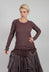 Long Sleeve T-Shirt with Netted Hem in Flamingo Cloud - 2340504