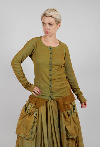 Jersey Jacket with Netted Hem in Lagoon Cloud - 2341106