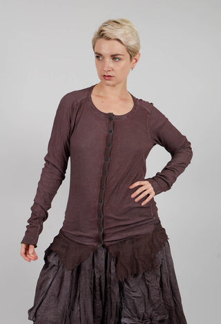 Jersey Jacket with Netted Hem in Flamingo Cloud - 2341106