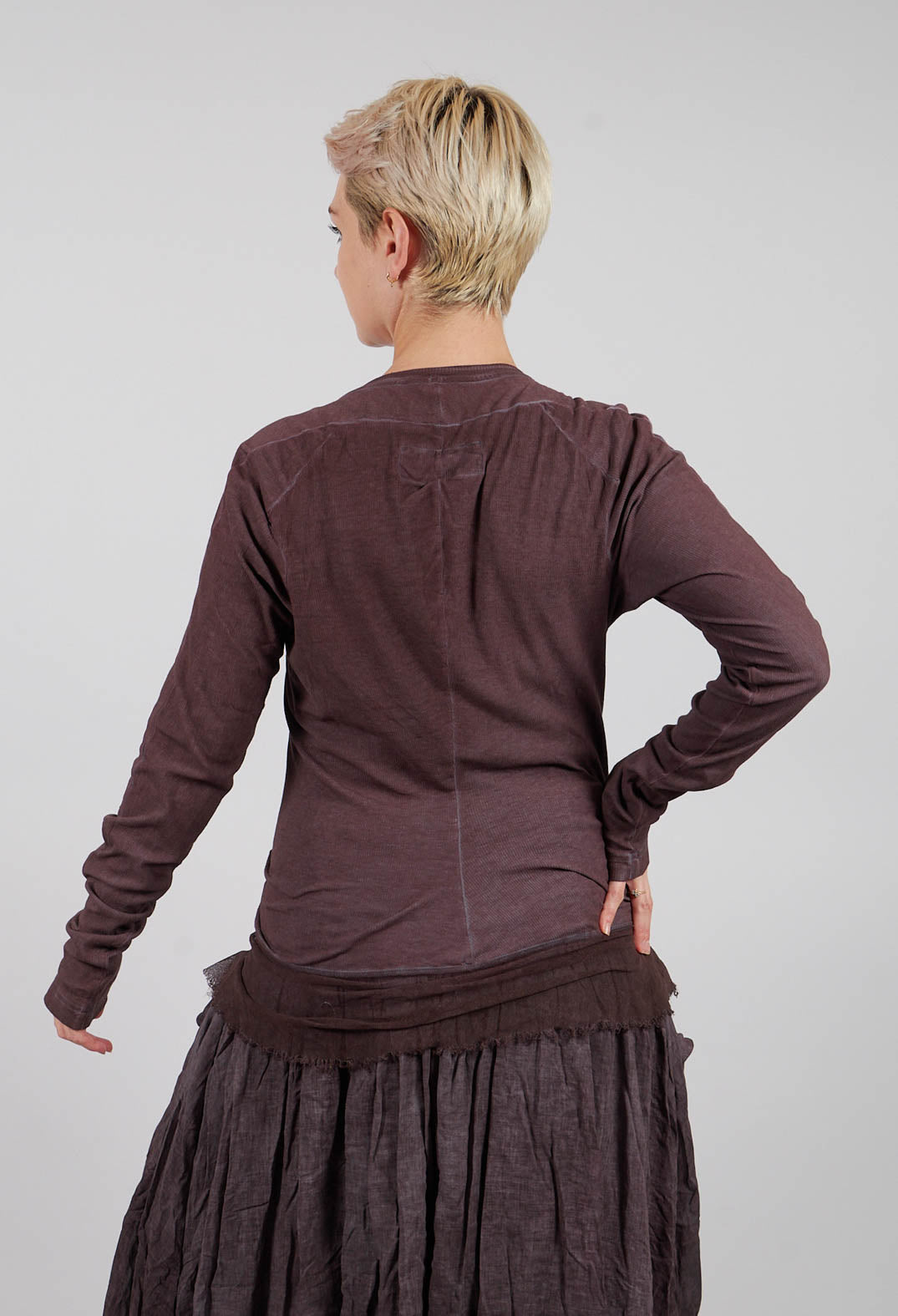 Jersey Jacket with Netted Hem in Flamingo Cloud - 2341106