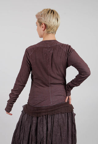 Jersey Jacket with Netted Hem in Flamingo Cloud - 2341106