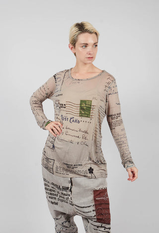 Lightweight Top in Backside Print - 2420502