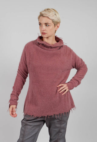 High Neck Jumper in Flamingo - 2440701