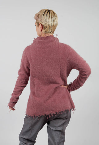 High Neck Jumper in Flamingo - 2440701