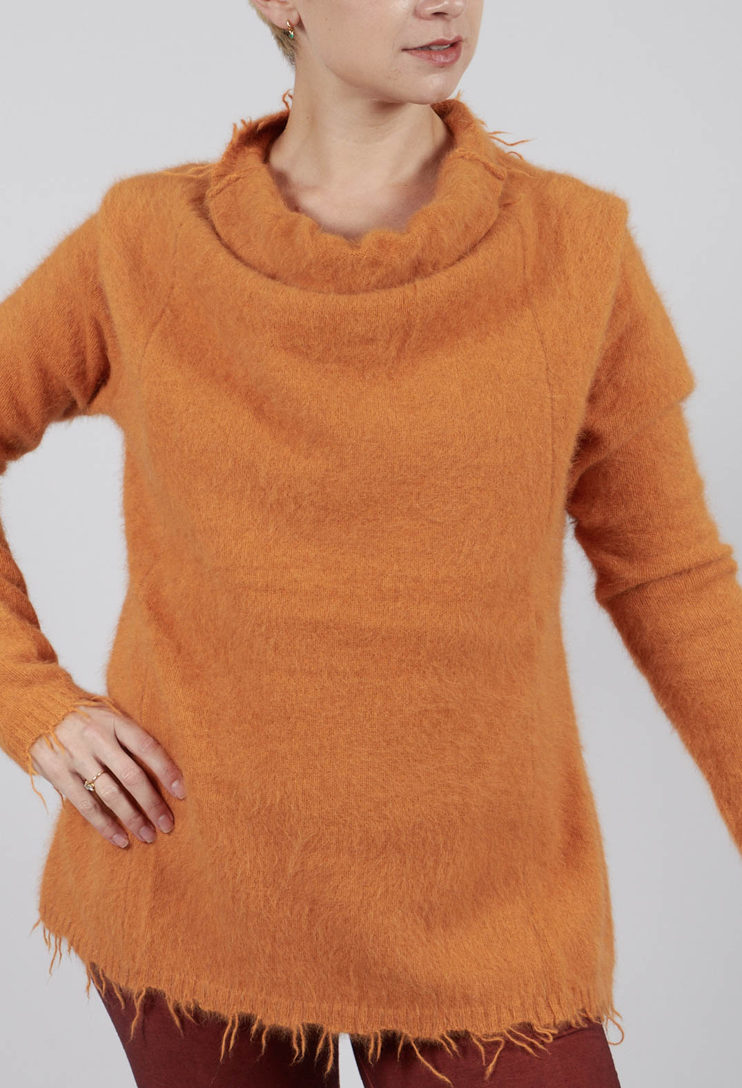 High Neck Jumper in Sun - 2440701