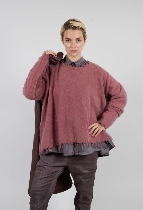 Loose Fit Jumper in Flamingo - 2440703