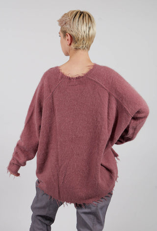 Loose Fit Jumper in Flamingo - 2440703