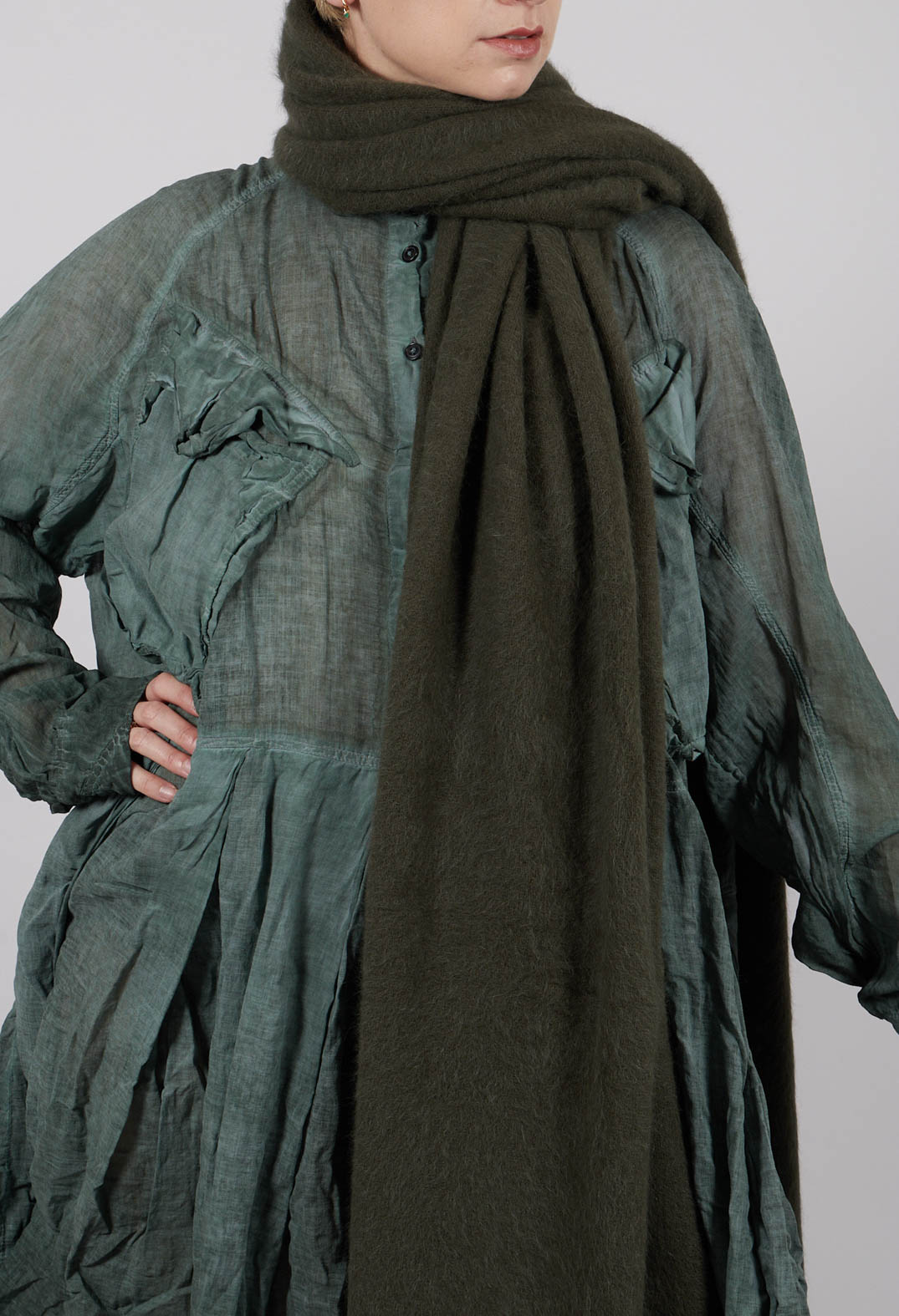 Knitted Scarf in Pine - 2447707