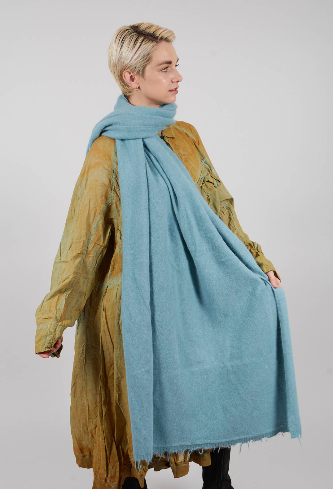 Knitted Scarf in Lagoon - 2447707