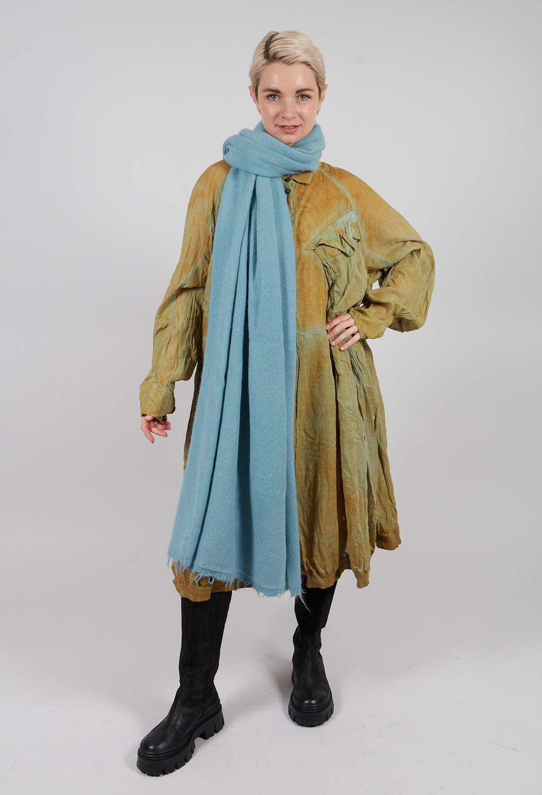Knitted Scarf in Lagoon - 2447707