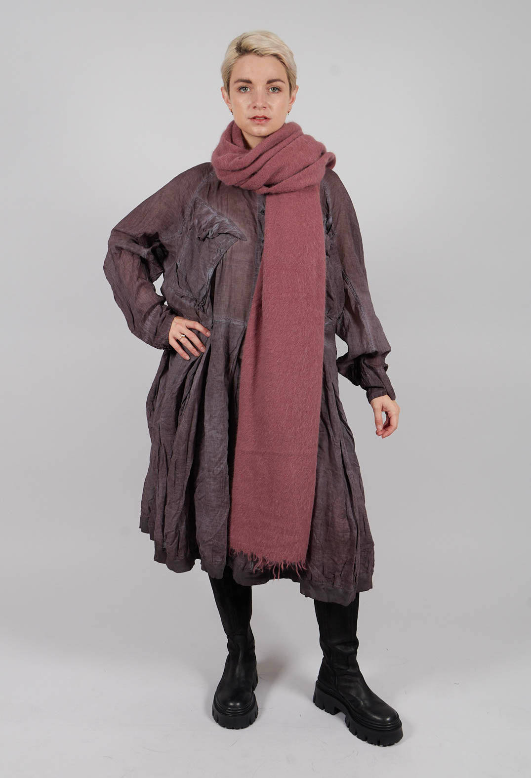 Knitted Scarf in Flamingo - 2447707