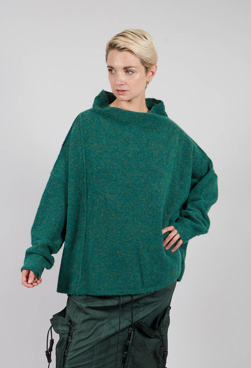 Relaxed High Neck Jumper in Light Palm Mel - 2460702