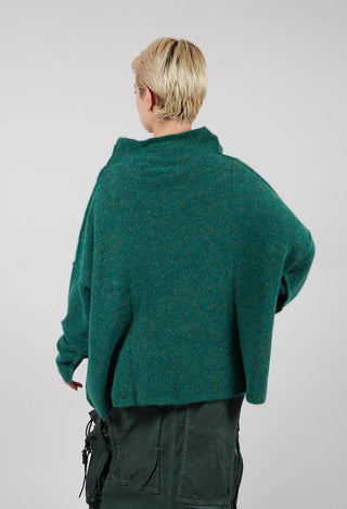 Relaxed High Neck Jumper in Light Palm Mel - 2460702