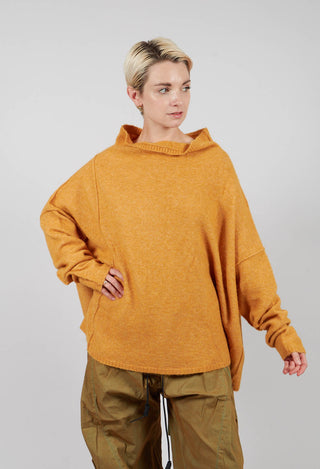 Relaxed High Neck Jumper in Light Sun Mel - 2460702