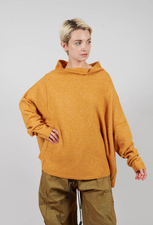 Relaxed High Neck Jumper in Light Sun Mel - 2460702