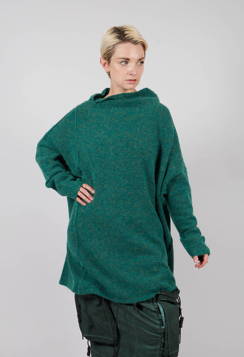 Relaxed High Neck Tunic in Light Palm Mel - 2467003