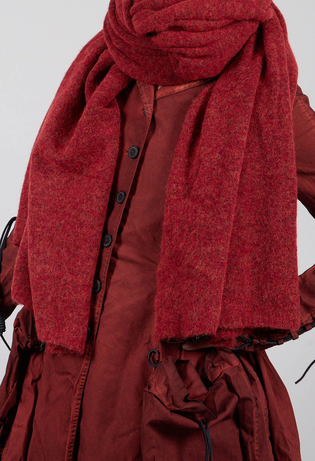 Knitted Scarf in Crab Mel - 2467706