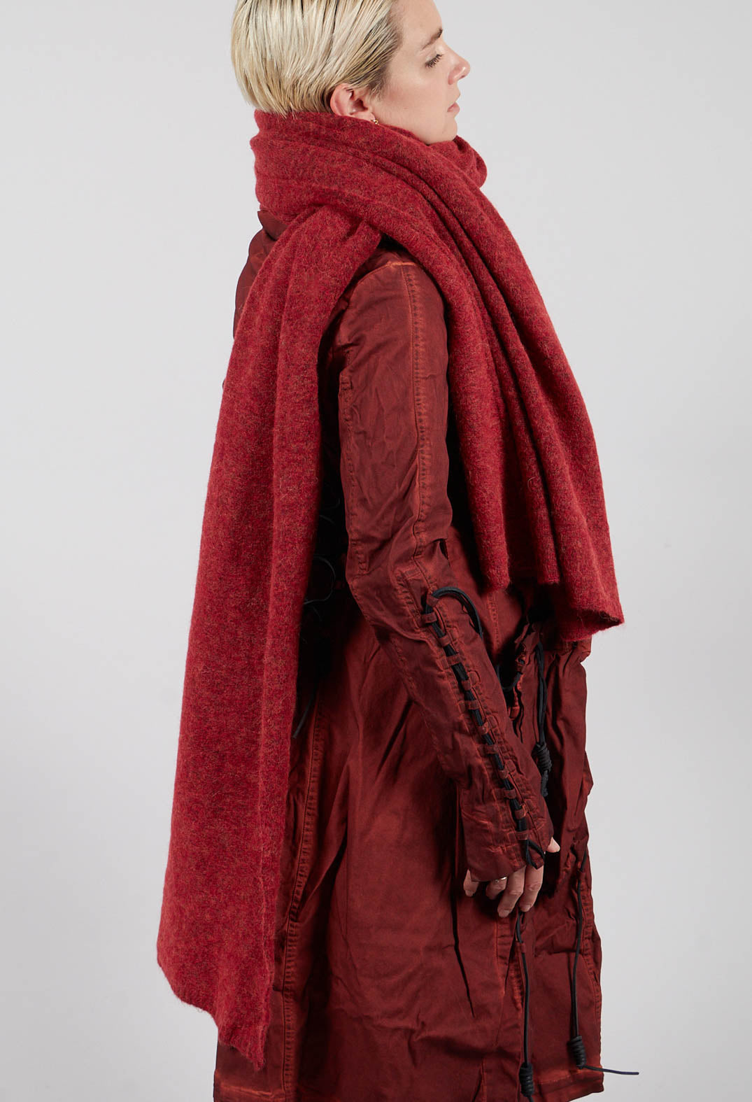 Knitted Scarf in Crab Mel - 2467706