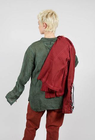 Button Through Blouse in Pine Cloud - 2470402