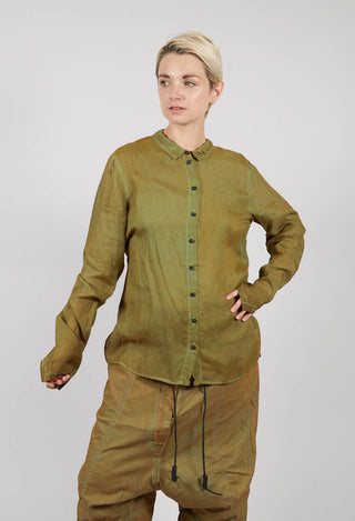Button Through Blouse in Lagoon Cloud - 2470402
