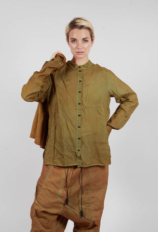 Button Through Blouse in Lagoon Cloud - 2470402