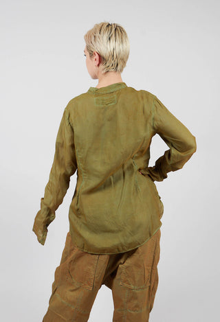 Button Through Blouse in Lagoon Cloud - 2470402