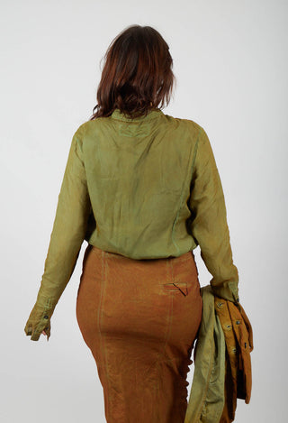 Button Through Blouse in Lagoon Cloud - 2470402