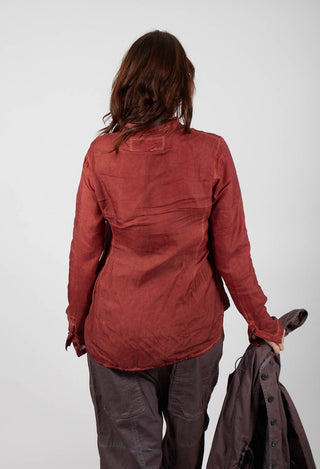 Button Through Blouse in Crab Cloud - 2470402