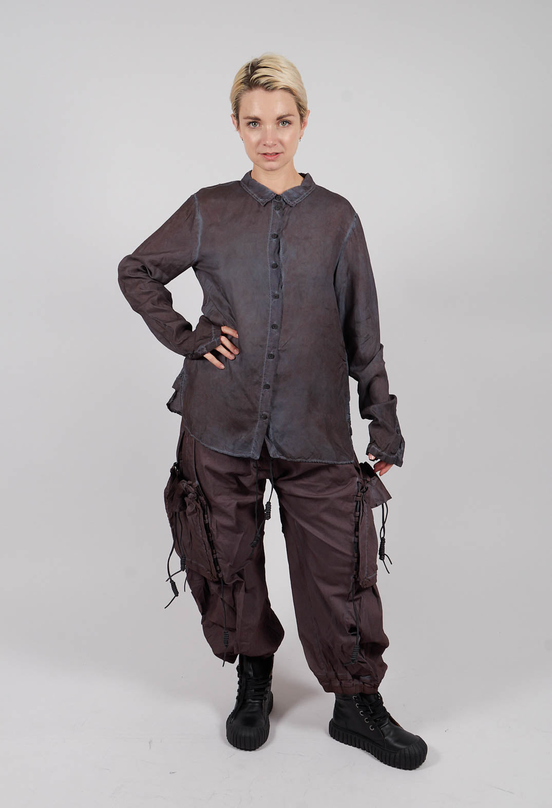 Button Through Blouse in Flamingo Cloud - 2470402