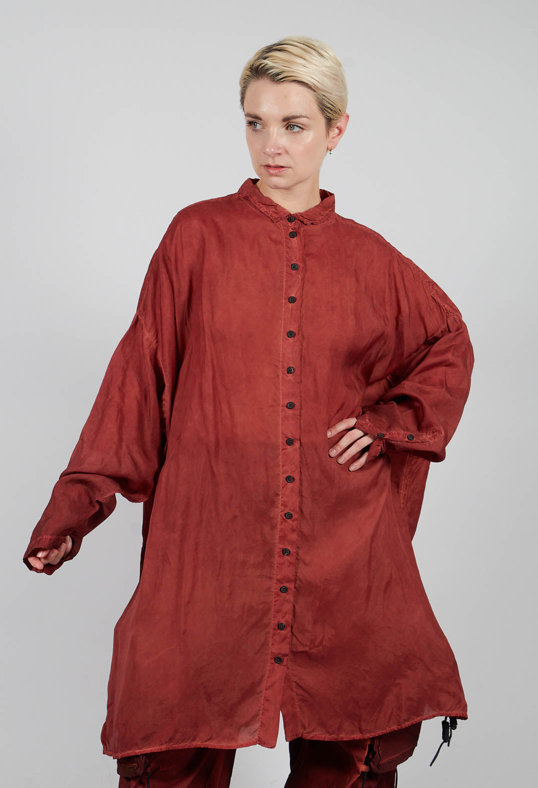Relaxed Fit Shirt Dress in Crab Cloud - 2470903