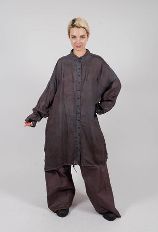 Relaxed Fit Shirt Dress in Flamingo Cloud - 2470903