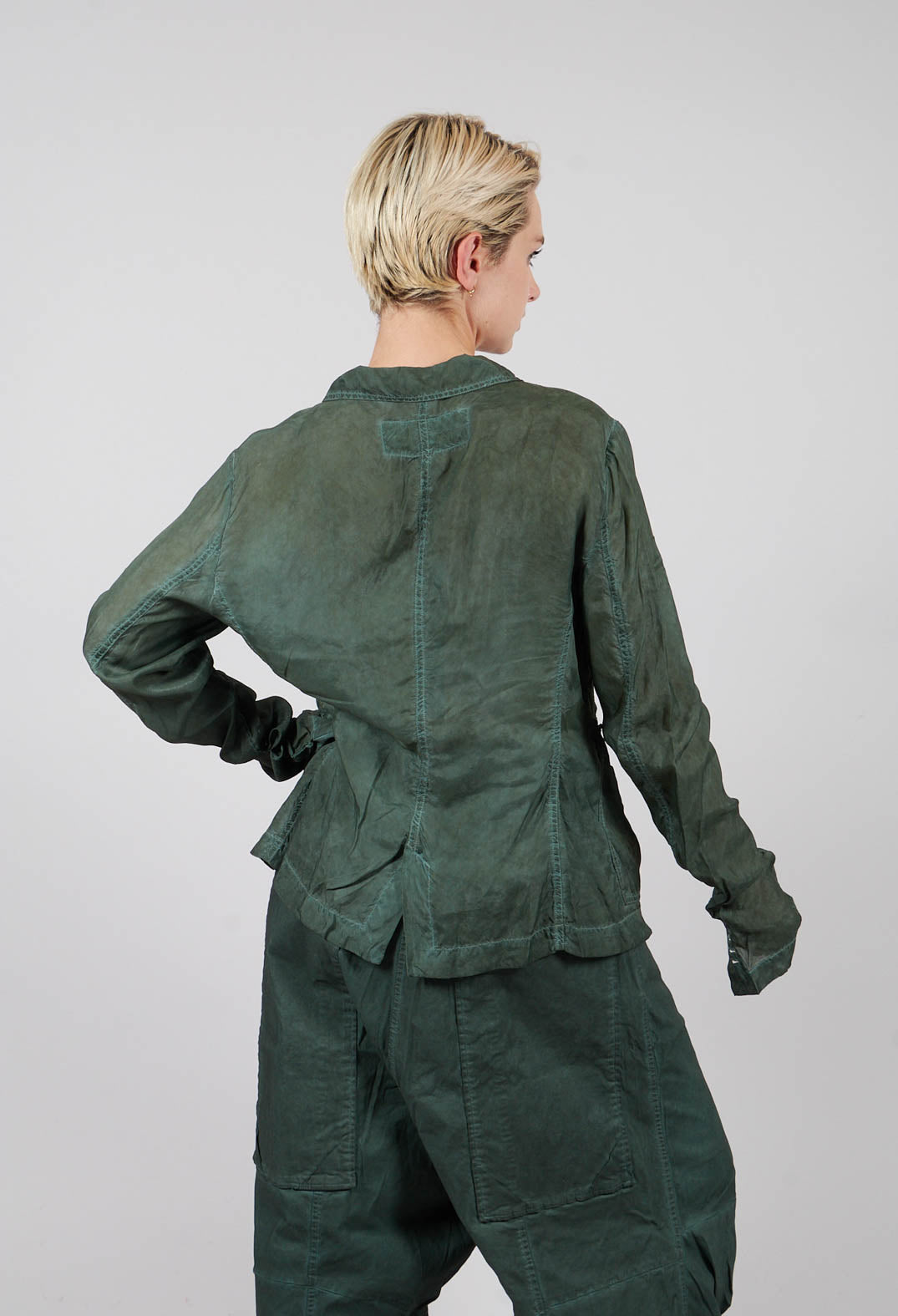 Button Up Jacket in Pine Cloud - 2471105