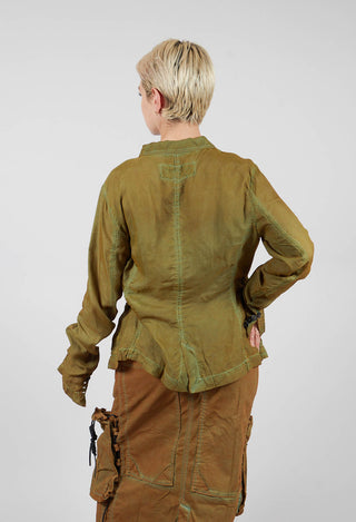 Button Up Jacket in Lagoon Cloud - 2471105